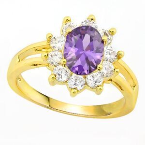 Elite New 0.50ctw Purple & White Italian CZ's (AAA Grade)